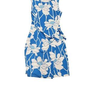 J.McLaughlin Women's Blue Floral Vintage Hawaiian Dress M